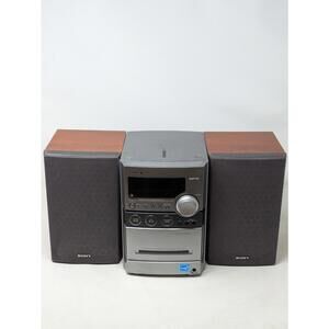 Sony HCD-NEZ30 Micro Hifi CD Tape Cassette Bookshelf Radio Tested No Remote CMT